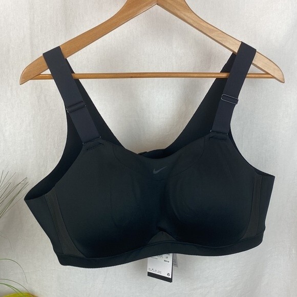 Nike Black Alpha Wire Free Training Athletic Dri-Fit High Support Bra 2X NEW - Picture 2 of 8